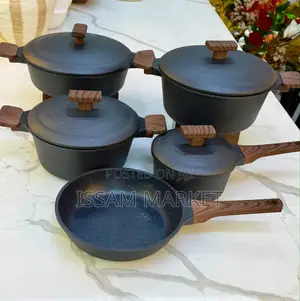 Stainless Steel Sufuria Full Set - Non-Stick