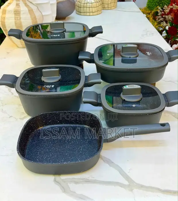 Stainless Steel Sufuria Full Set - Non-Stick - 1