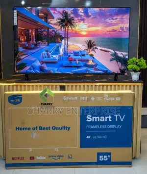 Mr. UK 55 Inch Smart Frameless UHD TV with Bluetooth