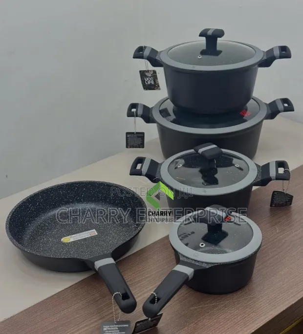 5-Piece Granite Non-Stick Cookware Set (Heavy Duty) - 1