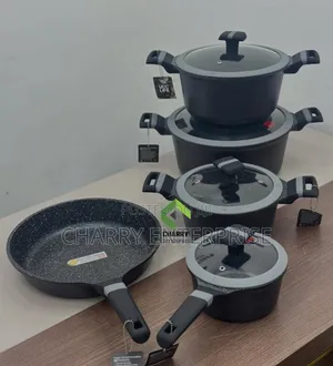 5-Piece Granite Non-Stick Cookware Set (Heavy Duty)