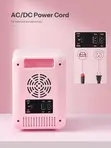 Mini Fridge 220V Home / 12V Car with Makeup Mirror & LED Light - 1