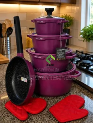 Heavy Granite Non-Stick Cookware Set (10 Pcs)