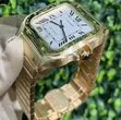Gold Santos de Cartier Automatic Watch - 2