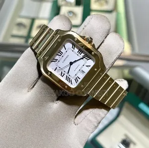 Gold Santos de Cartier Automatic Watch