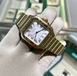 Gold Santos de Cartier Automatic Watch - 3