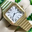 Gold Santos de Cartier Automatic Watch - 4