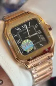 Santos de Cartier - Silver & Navy Gold - 2