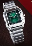 Santos de Cartier - Silver & Navy Gold - 4