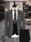 VINSTILO Italian Draft Suit - Gray - 5