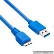 USB 3.0 Micro External Hard Drive Cable 1m (Blue) - 3