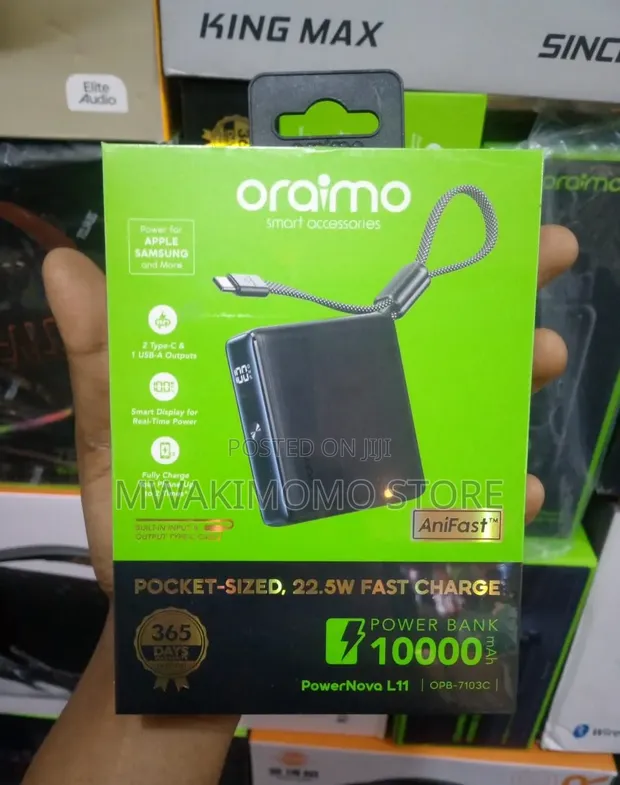 Oraimo PowerNova L11 10000mAh Power Bank - 1