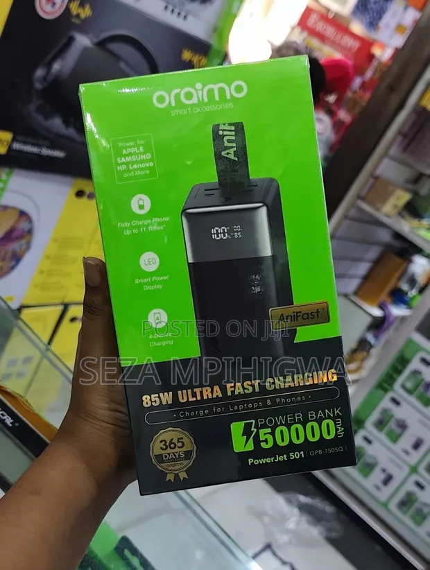 Oraimo PowerJet 501 50,000mAh 85W Fast Charging Power Bank - 1
