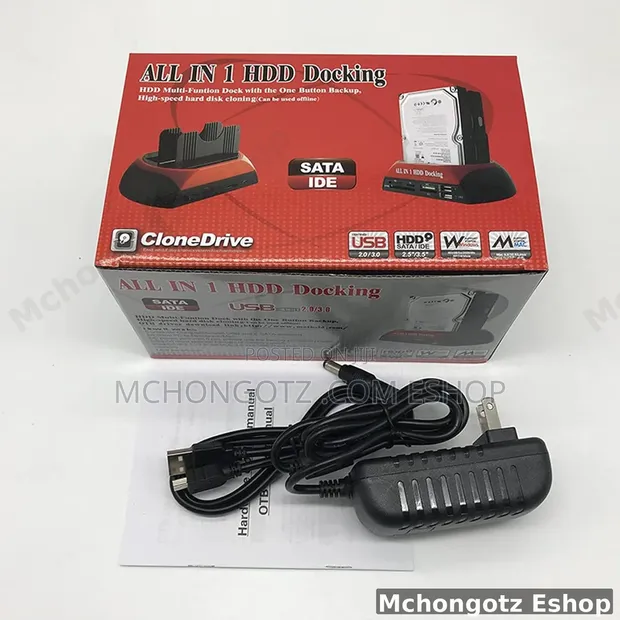 Dual Slot Hard Drive Docking Station (2.5"-3.5" SATA/IDE) - 1