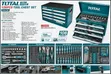 TOTAL 108 Pcs Professional Tool Chest Set - 1