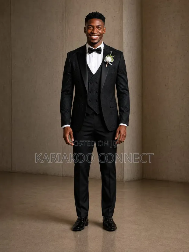 VINSTILO Boss Style Black Suit - 1