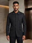 VINSTILO Men's Suit - Black - 1