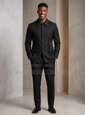 VINSTILO Men's Suit - Black
