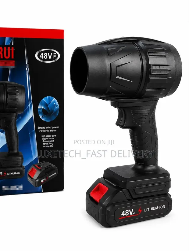 Cordless Turbo Air Blower - Rechargeable Lithium Battery Fan - 1