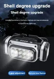 USB Rechargeable Waterproof Headlamp with Motion Sensor - 1