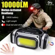 USB Rechargeable Waterproof Headlamp with Motion Sensor - 2