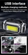 USB Rechargeable Waterproof Headlamp with Motion Sensor - 3
