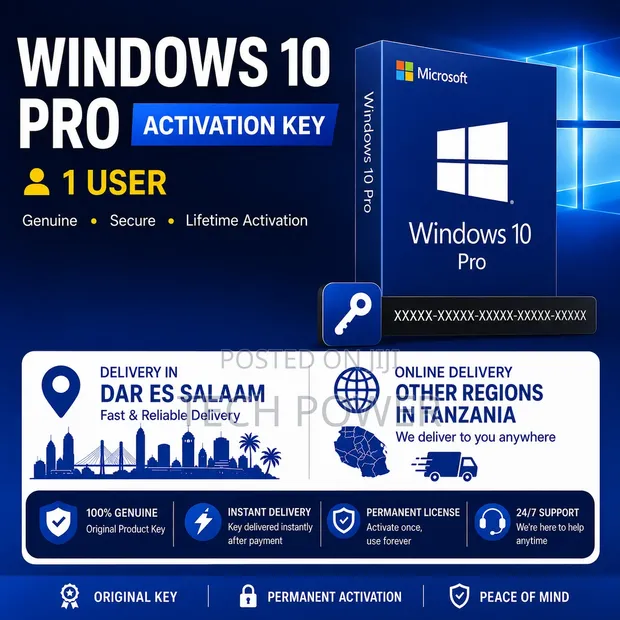 Genuine Windows 10 Pro License Key - Lifetime Activation - 1