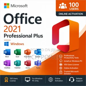 Microsoft Office Professional Plus 2021 - 100 User Business License