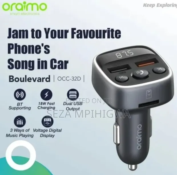 Oraimo 18W Car Charger na Bluetooth - 1