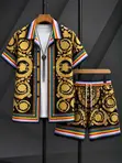 Tropical Beach Short Sleeve Shirt and Short Set Collection - 4