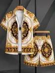 Tropical Beach Short Sleeve Shirt and Short Set Collection - 5