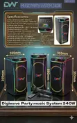Digiwave Rechargeable Speaker 80W & 240W - 1