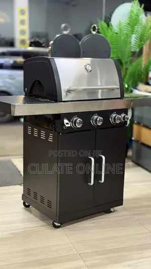 Grill ya Mkaa ya BBQ yenye Trolley