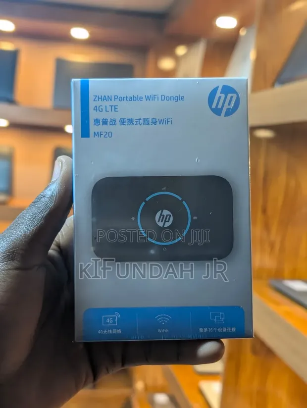 HP Zhan Portable Wi-Fi Dongle Router - 4G LTE + Wi-Fi 6 - 1