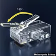 Viunganishi vya RJ45 Cat5e Pass Through (Pakiti 100) - 4