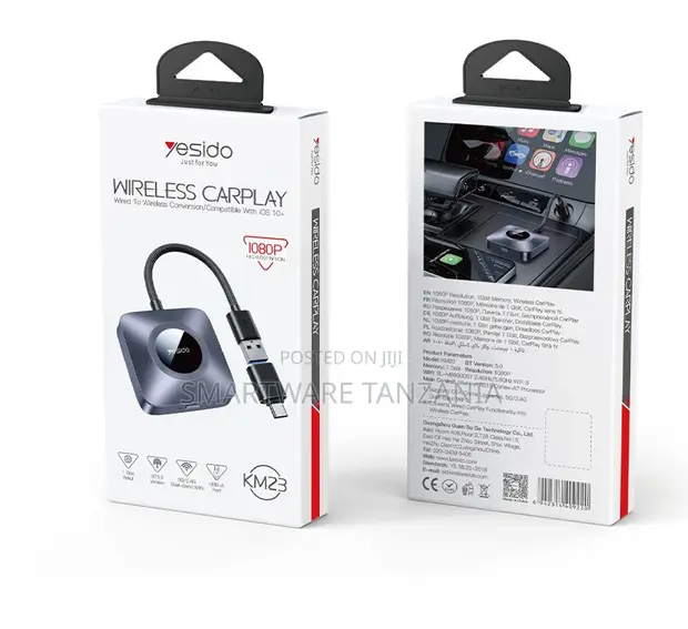 Yesido KM23 Wireless CarPlay Adapter - 1