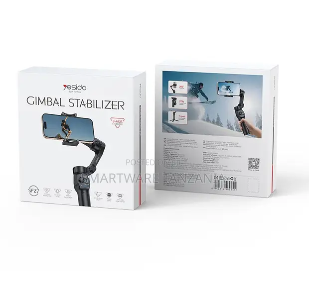 Yesido 3-Axis Gimbal Stabilizer kwa Simu na Tripod - 1