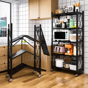 Multipurpose 5-Layer Folding Shelves