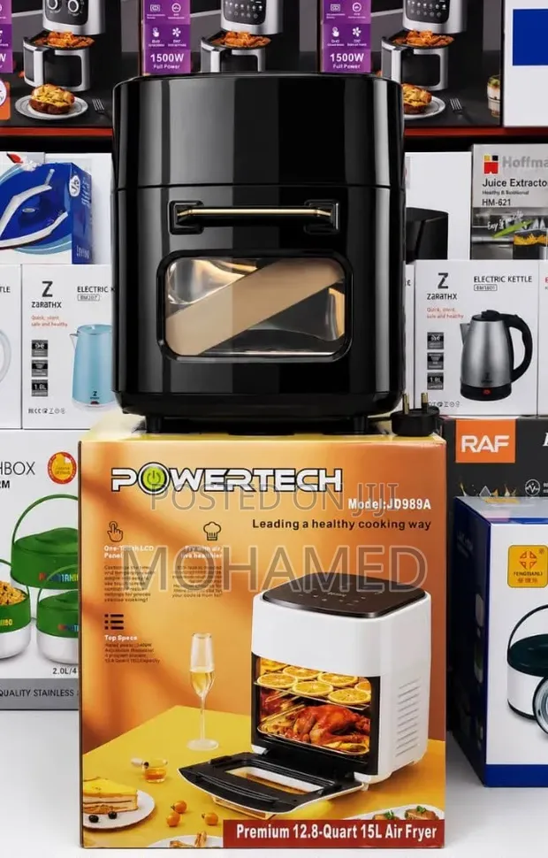 Powertech 15L Air Fryer - Extra Large Capacity - 1