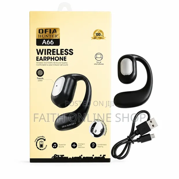 Ofia Hunter A66 Wireless Earphones - 1