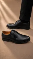 Viatu vya Ngozi vya Clarks kwa Wanaume - Nyeusi na Kahawia - 3
