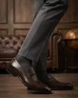 Zara Men's Brown Leather Moccasins - Brand New - 4