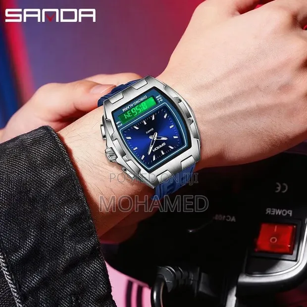 Sanda Men's Digital Watch - Blue - 1