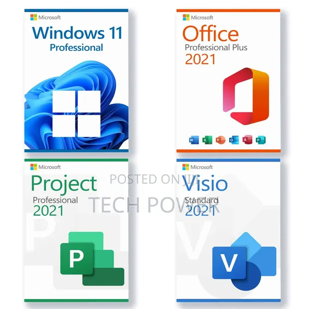 Windows 11 Pro + Office Pro + Visio + Project 2021 Activation - 1