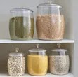 5pcs Airtight Big Plastic Food Storage Containers - 2