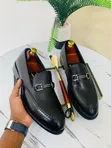 Viatu vya Ngozi Dior - Nyeusi & Kahawia - 1