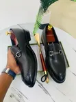 Viatu vya Ngozi Dior - Nyeusi & Kahawia - 2