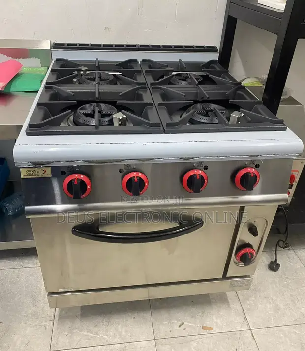 Jiko la Gesi la 4-Burner lenye Oven Mpya Kabisa - 1