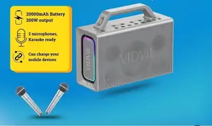 Vidvie Portable Speaker with 2 Microphones