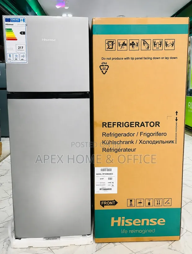 Hisense Top Mount Double-Door Refrigerator - 205L - 1